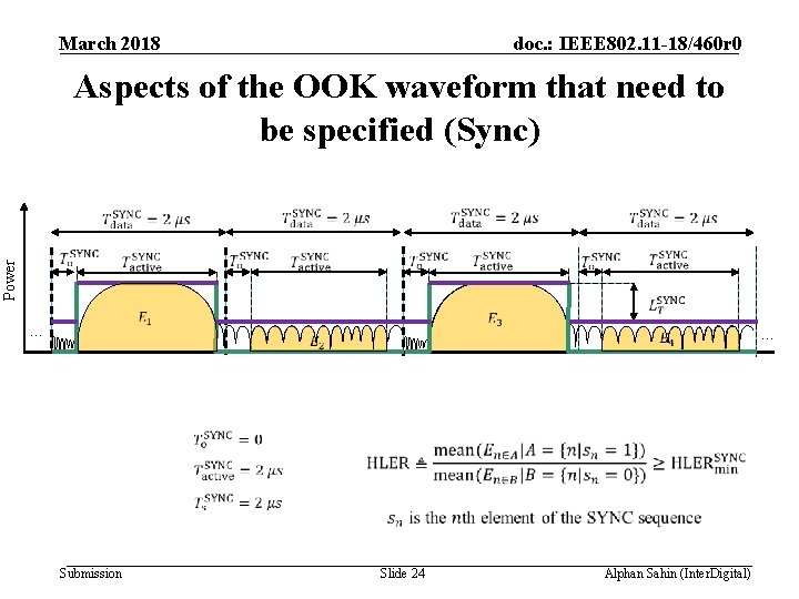 March 2018 doc. : IEEE 802. 11 -18/460 r 0 Power Aspects of the