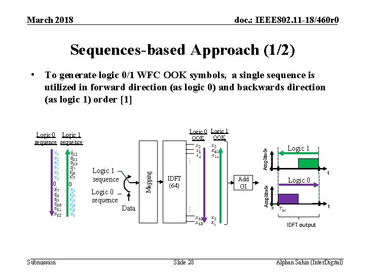 March 2018 doc. : IEEE 802. 11 -18/460 r 0 Sequences-based Approach (1/2) •
