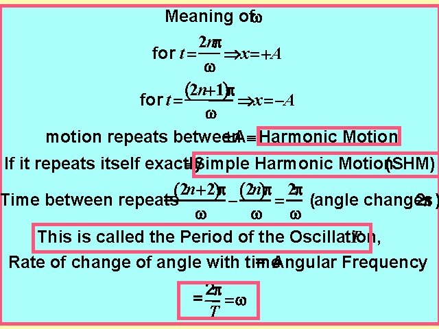 Meaning ofw 2 np for t Þx +A w 2 n+1)p ( for t
