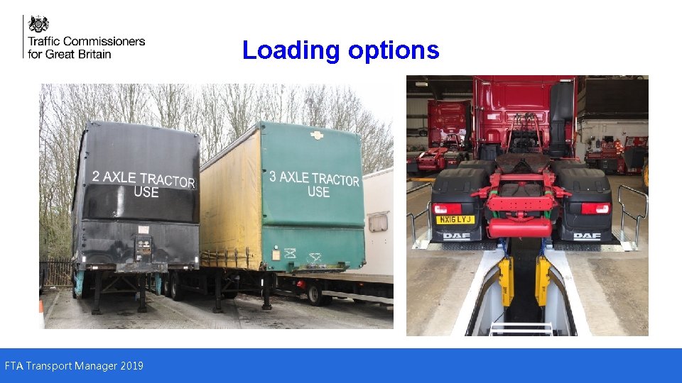Loading options FTA Transport Manager 2019 