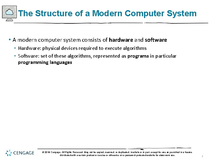 The Structure of a Modern Computer System • A modern computer system consists of