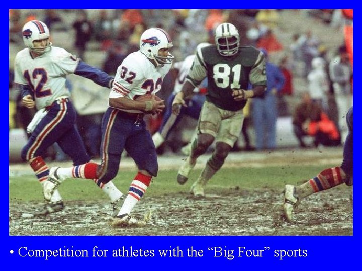  • Competition for athletes with the “Big Four” sports 