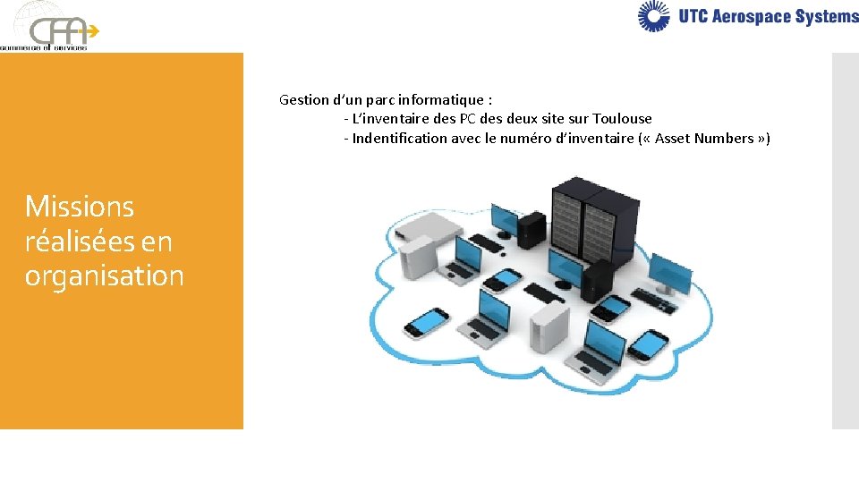 Gestion d’un parc informatique : - L’inventaire des PC des deux site sur Toulouse