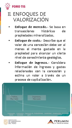 II. ENFOQUES DE VALORIZACIÓN • • • Enfoque de mercado. - Se basa en