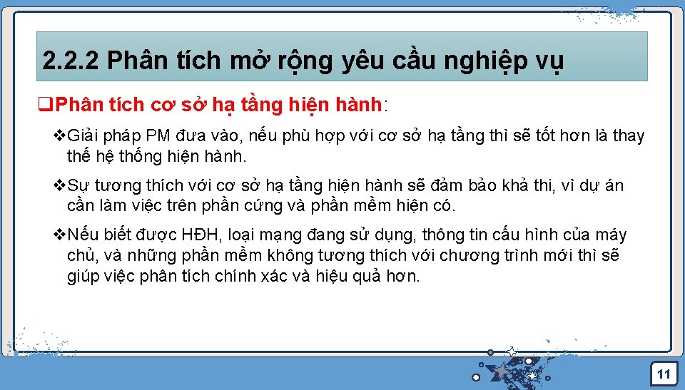 2. 2. 2 Phân tích mở rộng yêu cầu nghiệp vụ q. Phân tích