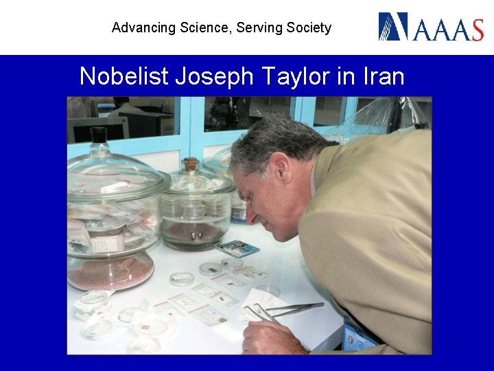 Advancing Science, Serving Society Nobelist Joseph Taylor in Iran 