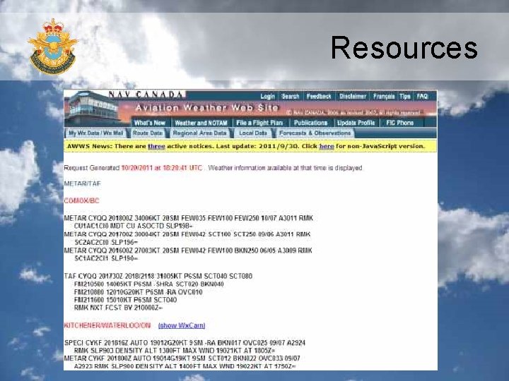 Resources Resources