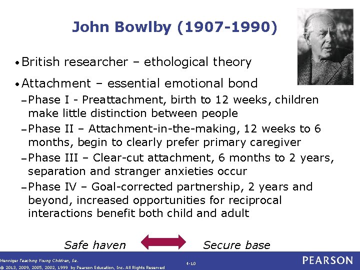 John Bowlby (1907 -1990) • British researcher – ethological theory • Attachment – essential John Bowlby (1907 -1990) • British researcher – ethological theory • Attachment – essential