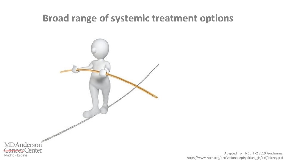 Broad range of systemic treatment options Adapted from NCCN v 2. 2019 Guidelines. https: