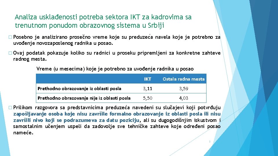 Analiza usklađenosti potreba sektora IKT za kadrovima sa trenutnom ponudom obrazovnog sistema u Srbiji