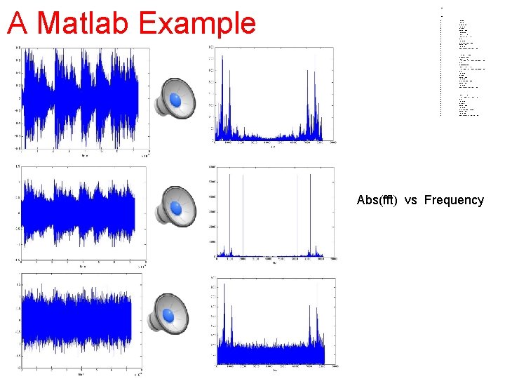 A Matlab Example • • • • • • • • • • •