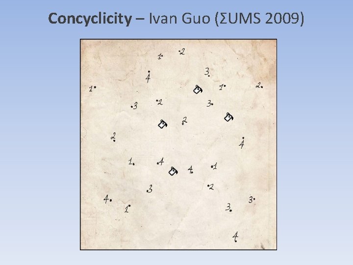Concyclicity – Ivan Guo (ΣUMS 2009) Concyclicity – Ivan Guo (ΣUMS 2009)