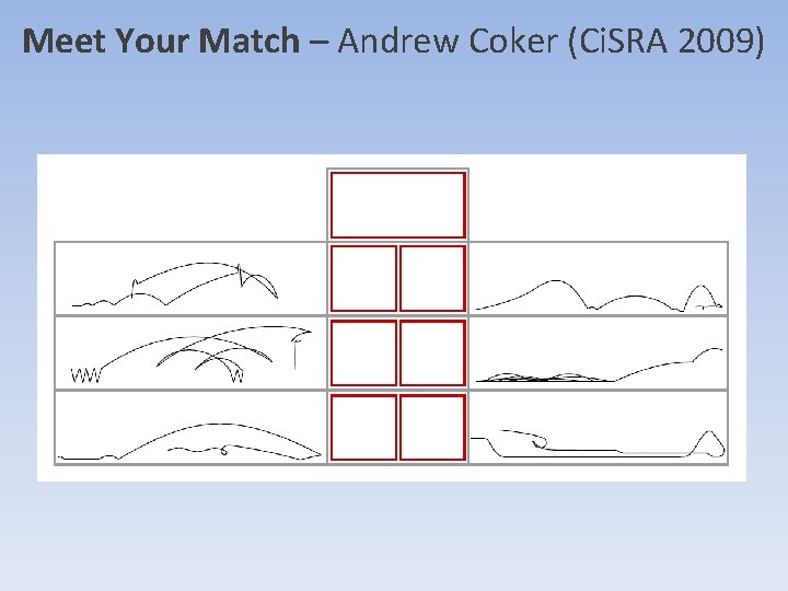 Meet Your Match – Andrew Coker (Ci. SRA 2009) Meet Your Match – Andrew Coker (Ci. SRA 2009)