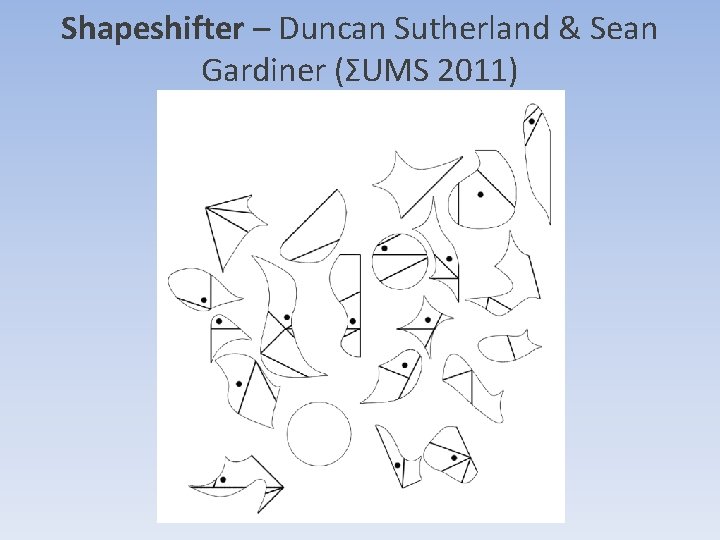 Shapeshifter – Duncan Sutherland & Sean Gardiner (ΣUMS 2011) Shapeshifter – Duncan Sutherland & Sean Gardiner (ΣUMS 2011)