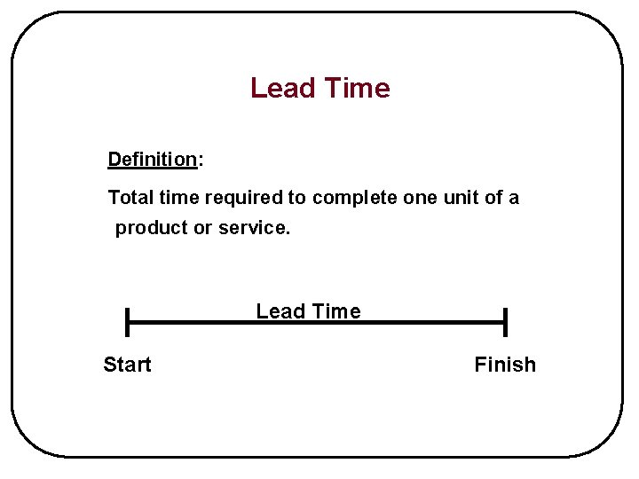 Lead Time Reduction Purpose Of Lead Time Analysis