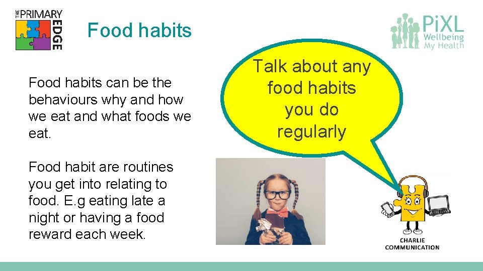 Food habits can be the behaviours why and how we eat and what foods