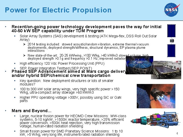 National Aeronautics and Space Administration Power Energy Storage