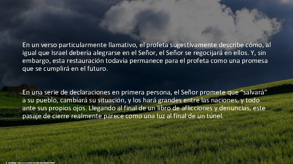 En un verso particularmente llamativo, el profeta sugestivamente describe cómo, al igual que Israel