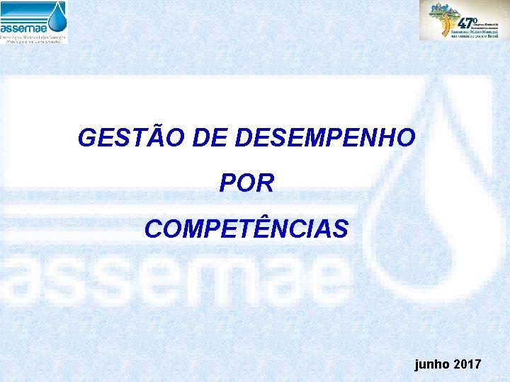 GESTÃO DE DESEMPENHO POR COMPETÊNCIAS junho 2017 1 