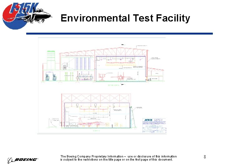 Environmental Test Facility The Boeing Company Proprietary Information – use or disclosure of this