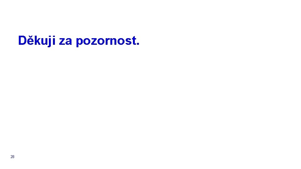 Děkuji za pozornost. 28 