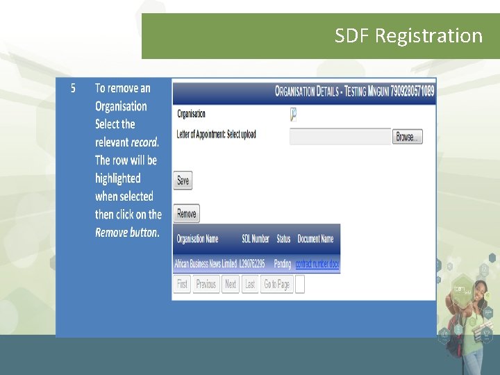SDF Registration 