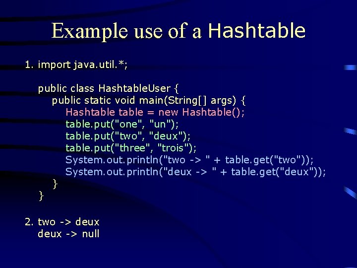 Using Maps A Simple Map Hashtable To Create