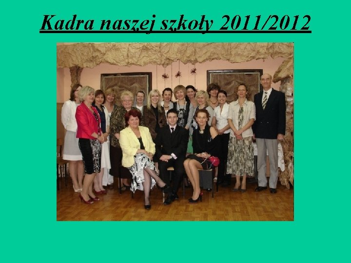 Kadra naszej szkoły 2011/2012 