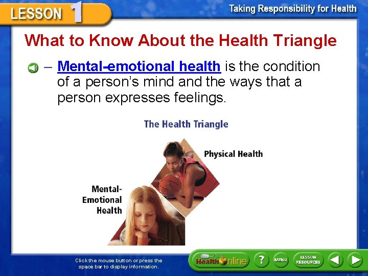 What to Know About the Health Triangle – Mental-emotional health is the condition of