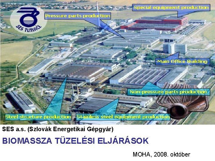 SES a. s. (Szlovák Energetikai Gépgyár) BIOMASSZA TÜZELÉSI ELJÁRÁSOK MOHA, 2008. október 