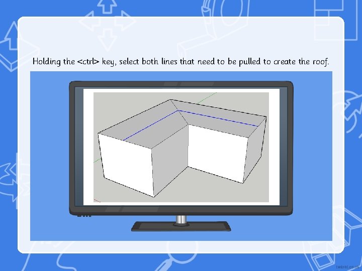 Holding the <ctrl> key, select both lines that need to be pulled to create