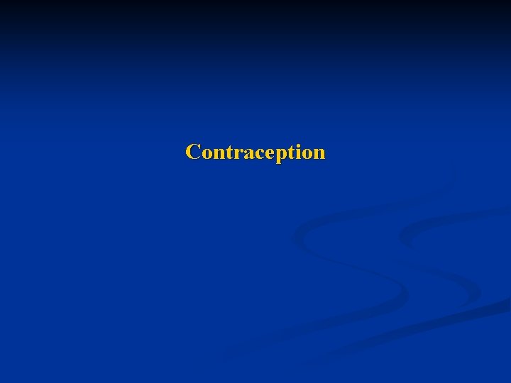 Contraception 
