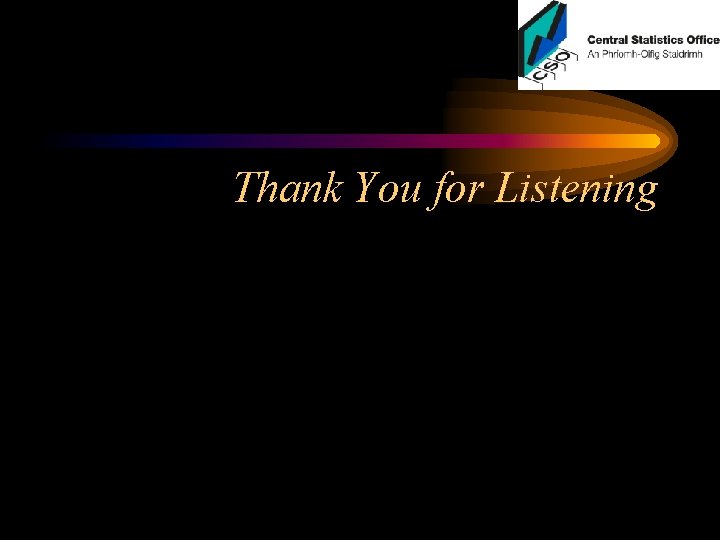 Thank You for Listening Thank You for Listening