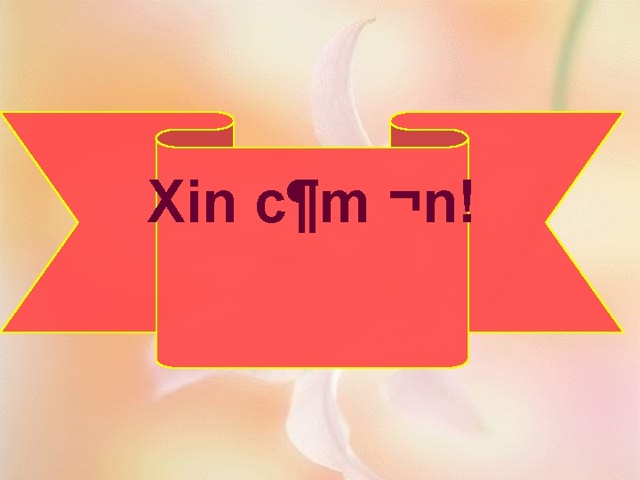 Xin c¶m ¬n! 