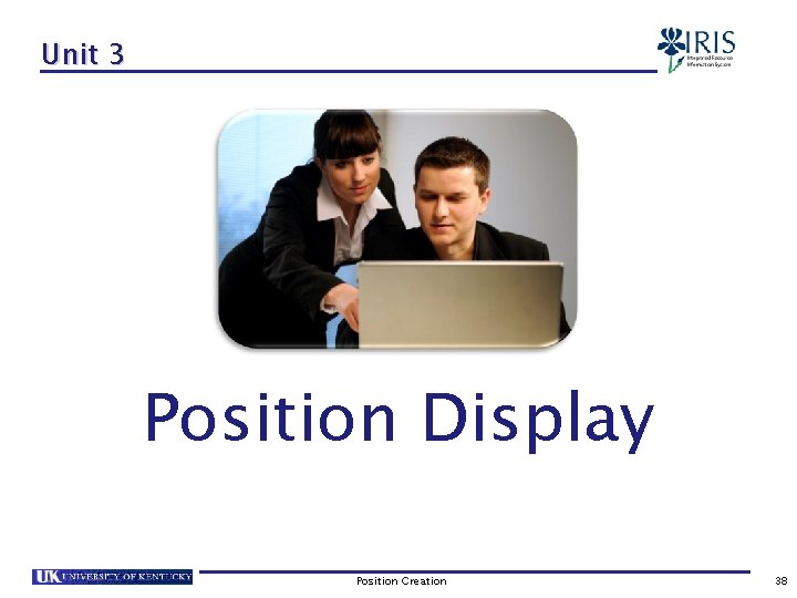 Unit 3 Position Display Position Creation 38 