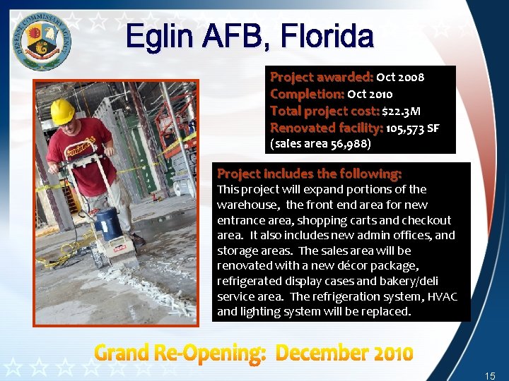 Project awarded: Oct 2008 Completion: Oct 2010 Total project cost: $22. 3 M Renovated Project awarded: Oct 2008 Completion: Oct 2010 Total project cost: $22. 3 M Renovated