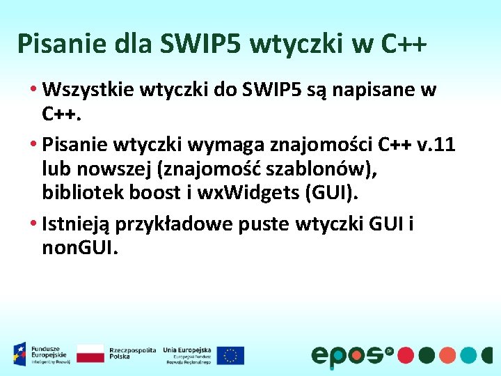 Pisanie dla SWIP 5 wtyczki w C++ • Wszystkie wtyczki do SWIP 5 są