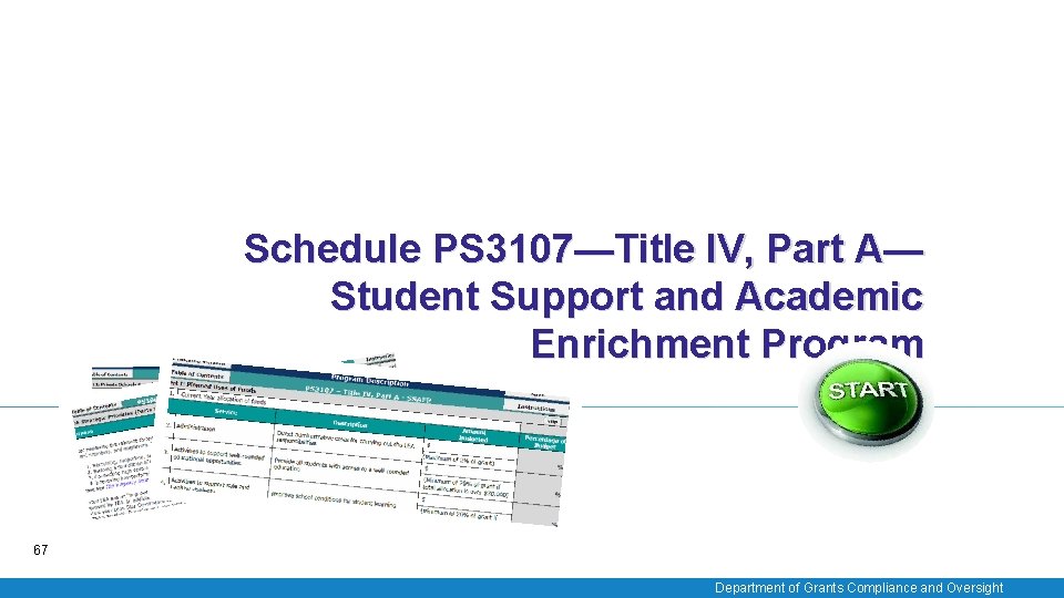 Schedule PS 3107—Title IV, Part A— Student Support and Academic Enrichment Program 67 Department