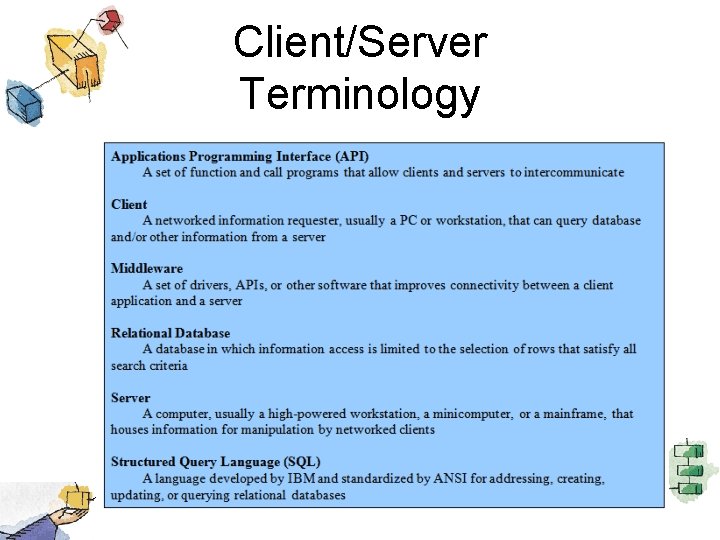 Client/Server Terminology 