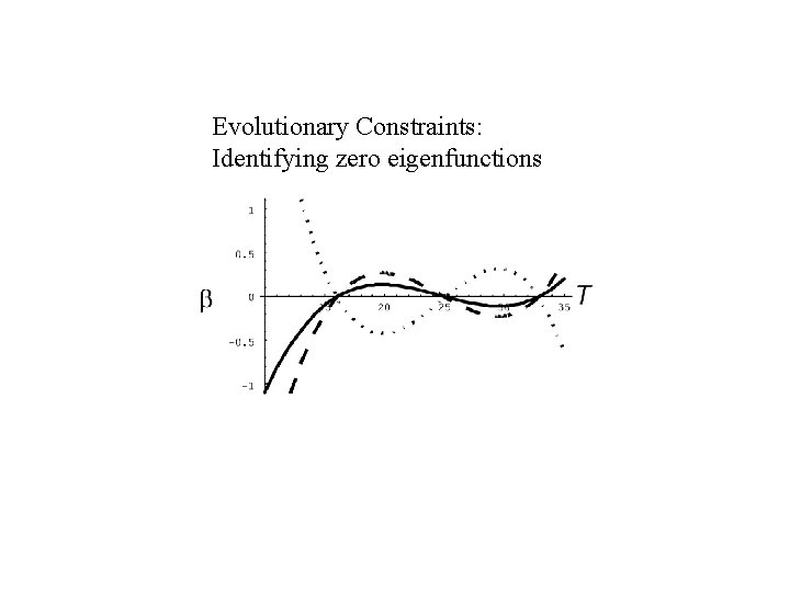 Evolutionary Constraints: Identifying zero eigenfunctions 