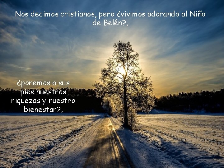 Nos decimos cristianos, pero ¿vivimos adorando al Niño de Belén? , ¿ponemos a sus