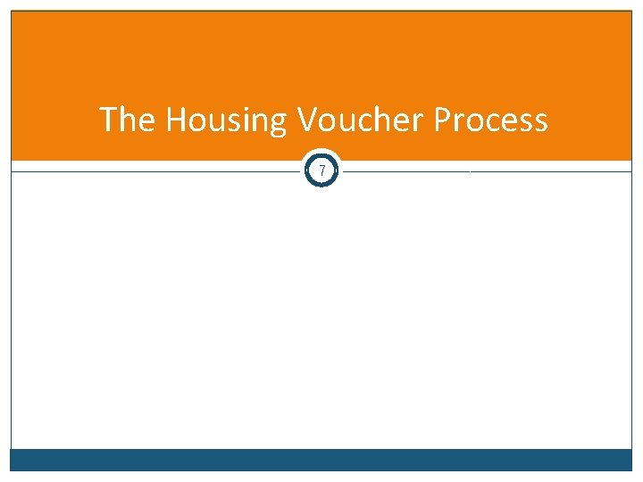 The Housing Voucher Process 7 