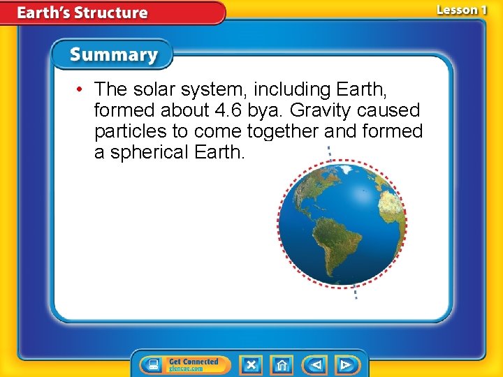 • The solar system, including Earth, formed about 4. 6 bya. Gravity caused • The solar system, including Earth, formed about 4. 6 bya. Gravity caused