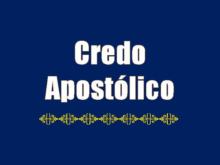 Credo Apostólico 