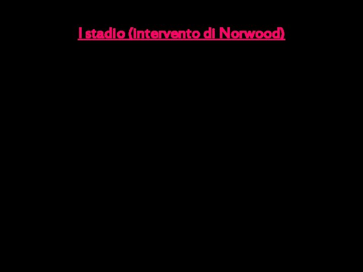 I stadio (intervento di Norwood) 