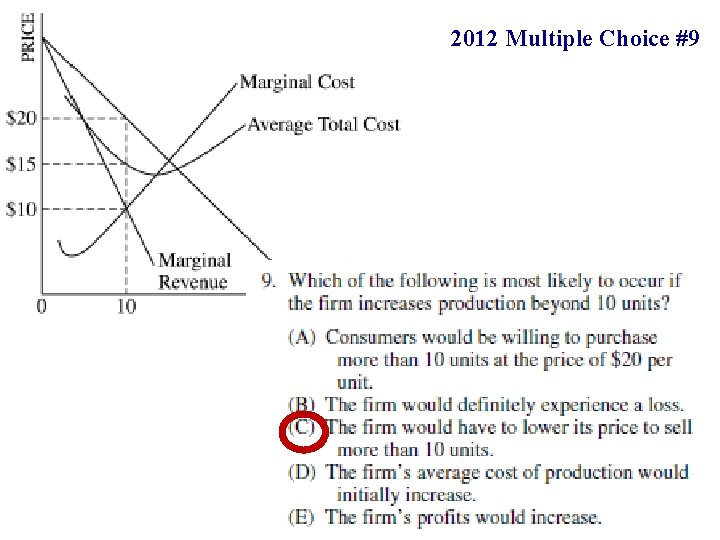 2012 Multiple Choice #9 36 