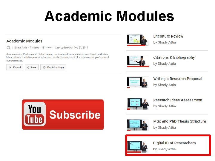 Academic Modules 