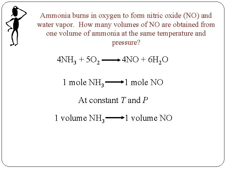 Ammonia burns in oxygen to form nitric oxide (NO) and water vapor. How many