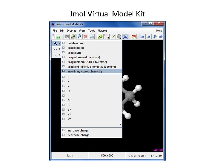 Jmol Virtual Model Kit 