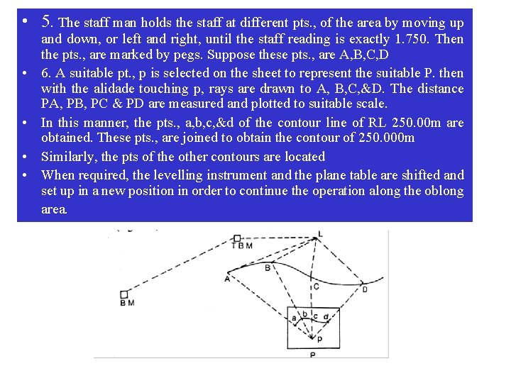  • 5. The staff man holds the staff at different pts. , of